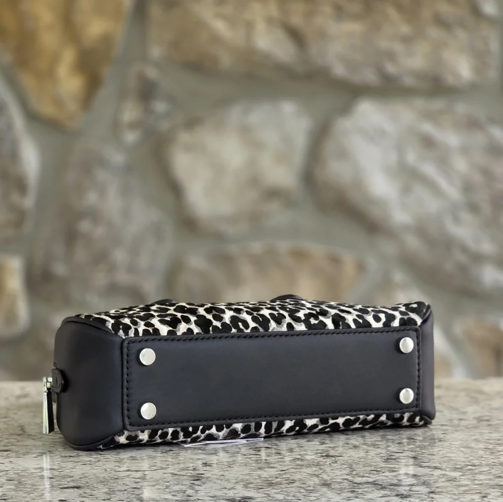 Michael Kors LuLu Small Leopard Satchel - Picture 4 of 13